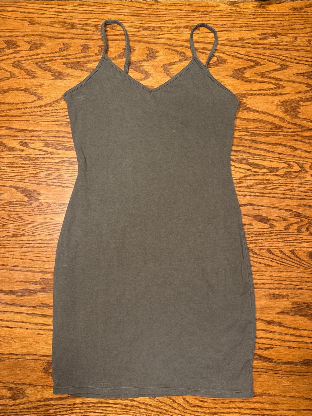 wild fable Olive Green Spaghetti Strap Cami Dress